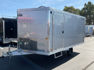 101"X12' Crossover 2.0 Multisport High Country Snowmobile Trailer Silver