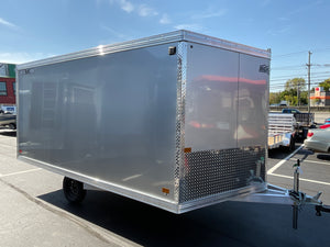 101"X12' Crossover 2.0 Multisport High Country Snowmobile Trailer Silver