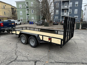 Quality Open Landscaping Trailer 77"x16' 7,000 Gvwr