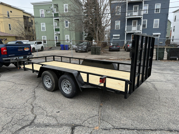 Quality Open Landscaping Trailer 77"x16' 7,000 Gvwr