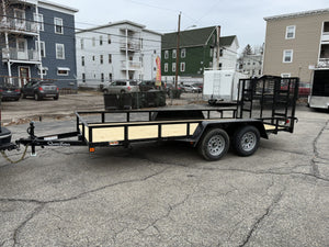 Quality Open Landscaping Trailer 77"x16' 7,000 Gvwr