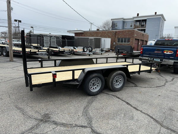 Quality Open Landscaping Trailer 77"x16' 7,000 Gvwr
