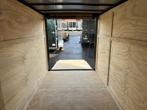 Panther Cargo Trailer 7'x12' White RAMP Single Axle