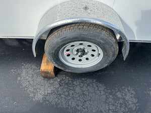 Panther Cargo Trailer 7'x12' White RAMP Single Axle