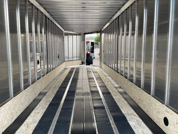 Enclosed SNOWMOBILE Trailer 7.4'x24' Black RAMP High County Trailers