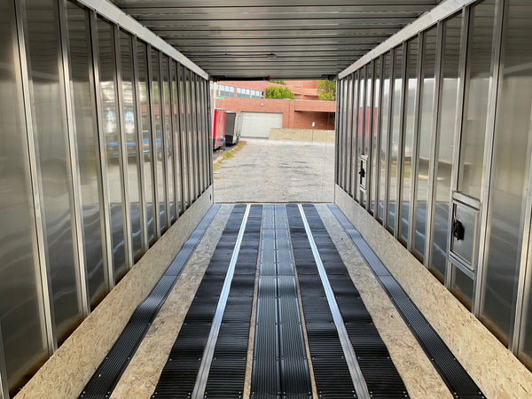 Enclosed SNOWMOBILE Trailer 7.4'x24' Black RAMP High County Trailers