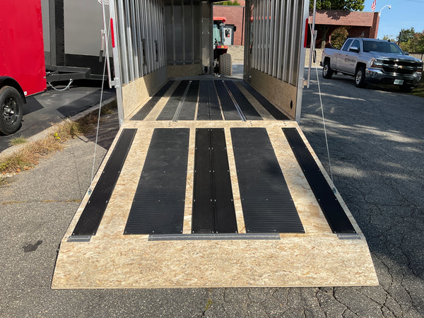 Enclosed SNOWMOBILE Trailer 7.4'x18' White RAMP High County Trailers