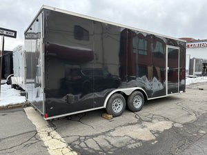 Enclosed Car hauler Trailer 8.5X20' 7' Interior Black Xtreme Cargo