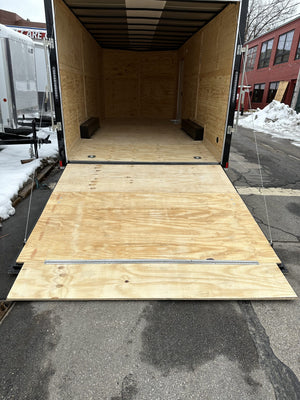 Enclosed Car hauler Trailer 8.5X20' 7' Interior Black Xtreme Cargo