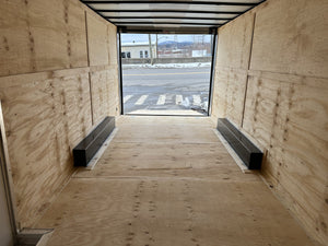 Enclosed Car hauler Trailer 8.5X20' 7' Interior Black Xtreme Cargo