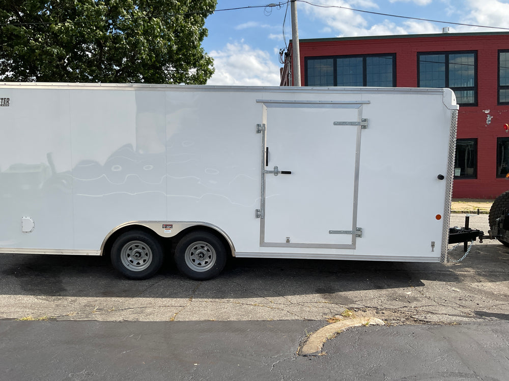 Enclosed Car Hauler Trailer 8.5'x20' WHITE Car Mate Sportster