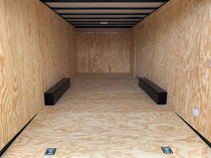 Enclosed Car Hauler Trailer 8.5'x20' BLACK Car Mate Sportster