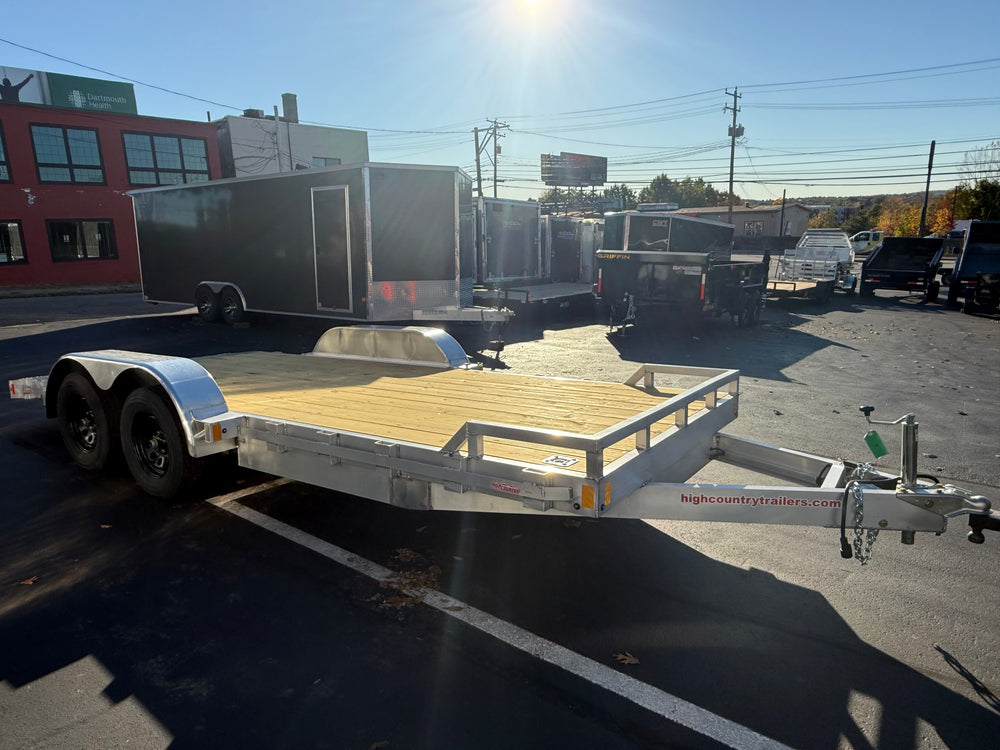 80"x18' High Country Aluminum Open Car Hauler Trailer w/pressure treated deck