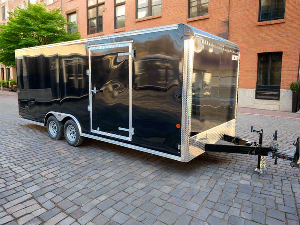 Enclosed Car Hauler Trailer 8.5'x20' BLACK Car Mate Sportster