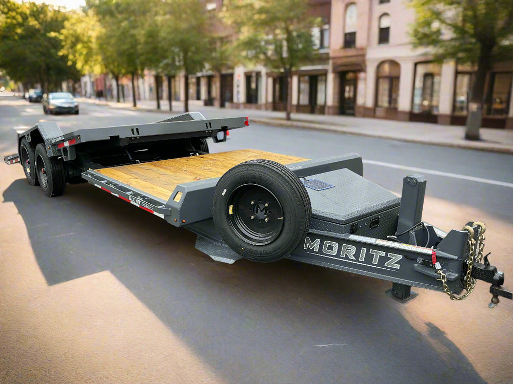 Gravity Equipment Tilt Trailer 81.5″x22′ Moritz Charcoal 22,900 GVWR
