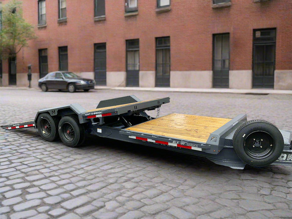 Gravity Equipment Tilt Trailer 81.5″x22′ Moritz Charcoal 22,900 GVWR