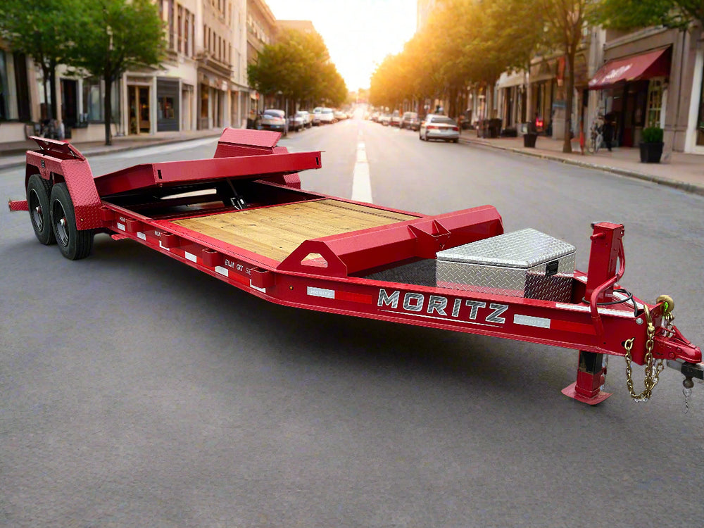 Gravity Equipment Tilt Trailer 81.5"x22' Moritz Red 16,000 GVWR