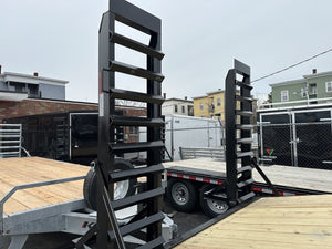 Quality Deck Over Trailer 101"x23' 22k Black with Ramps 10" Frame