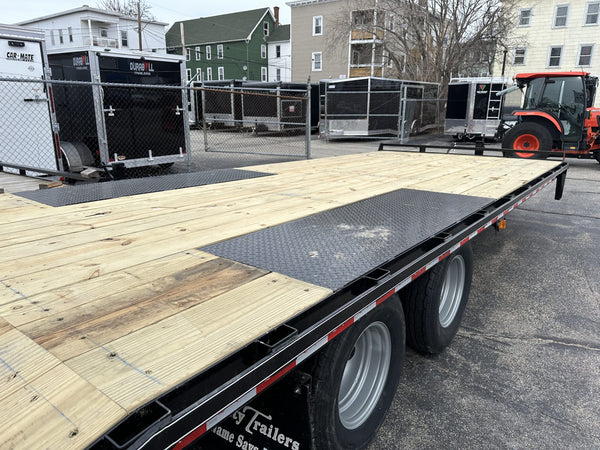 Quality Deck Over Trailer 101"x23' 22k Black with Ramps 10" Frame