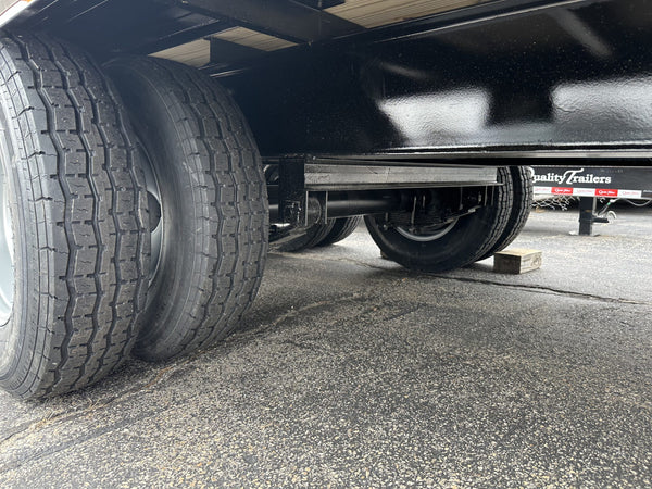 Quality Deck Over Trailer 101"x23' 22k Black with Ramps 10" Frame