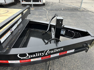 Quality Deck Over Trailer 101"x23' 22k Black with Ramps 10" Frame