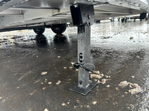 Enclosed Car Hauler Trailer 8.5’x24′ V-Nose 10K GVWR Charcoal Ramp High Country Aluminum