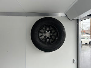 Enclosed Car Hauler Trailer 8.5’x24′ V-Nose 10K GVWR Charcoal Ramp High Country Aluminum