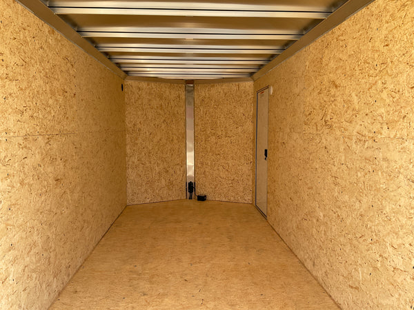 Enclosed Aluminum Cargo Trailer 7'x16' BLACK RAMP Alcom Xpress XLT Series 6" Additional Height