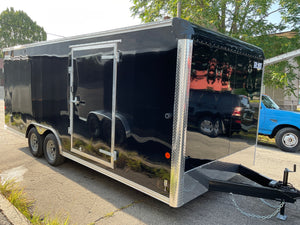 Enclosed Car Hauler Trailer 8.5'x20' BLACK Car Mate Sportster