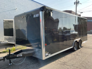Enclosed Car Hauler Trailer 8.5'x20' BLACK Car Mate Sportster