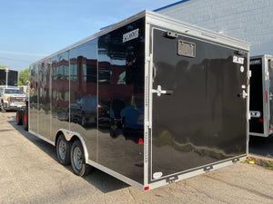 Enclosed Car Hauler Trailer 8.5'x20' BLACK Car Mate Sportster
