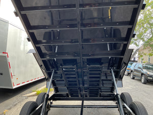 Griffin Dump Trailer 83"x14' Black 14K GVWR with Ramps