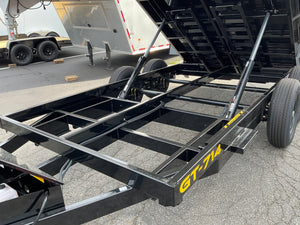 Griffin Dump Trailer 83"x14' Black 14K GVWR with Ramps