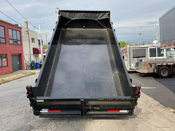 Griffin Dump Trailer 83"x14' Black 14K GVWR with Ramps