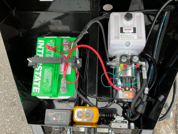 Griffin Dump Trailer 83"x14' Black 14K GVWR with Ramps