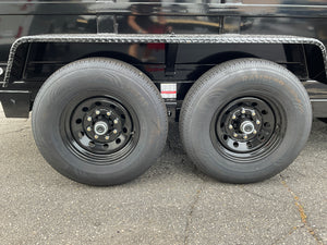 Griffin Dump Trailer 83"x14' Black 14K GVWR with Ramps