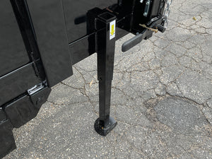 Griffin Dump Trailer 83"x14' Black 14K GVWR with Ramps