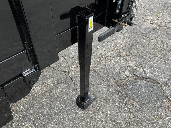 Griffin Dump Trailer 83"x14' Black 14K GVWR with Ramps