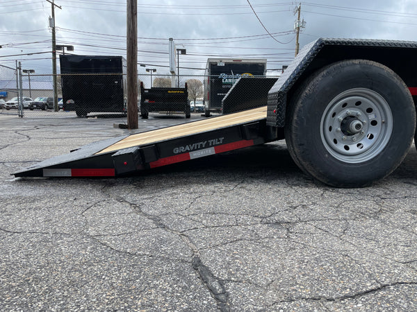 Gravity Equipment Tilt Trailer 81.5"x20' Moritz Black  14,000 GVWR
