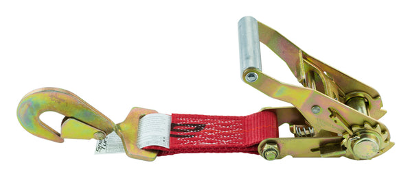12' Wheel Lift Strap - Ratchet w/Twisted Snap Hook - Large Bag