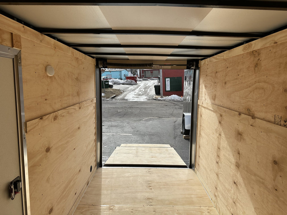 Enclosed Cargo Trailer 6'x12 BLACK RAMP Xtreme Cargo Single Axle