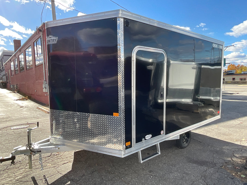 101"X12' Crossover 2.0 Multisport High Country Snowmobile Trailer Black Extra Height