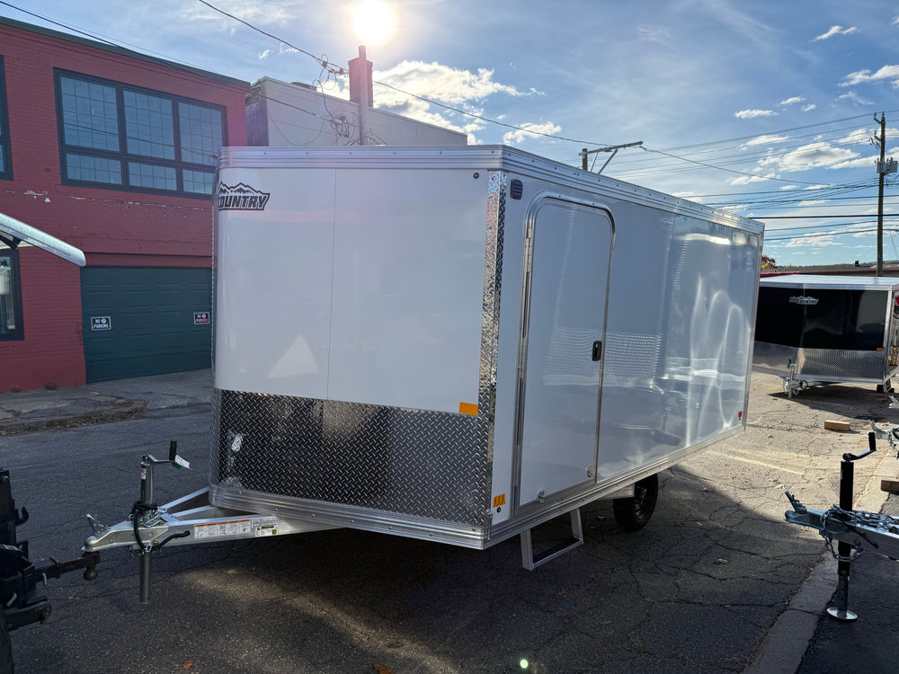 101"X12' Crossover 2.0 Multisport High Country Snowmobile Trailer White