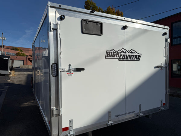 101"X12' Crossover 2.0 Multisport High Country Snowmobile Trailer White High Country Trailers