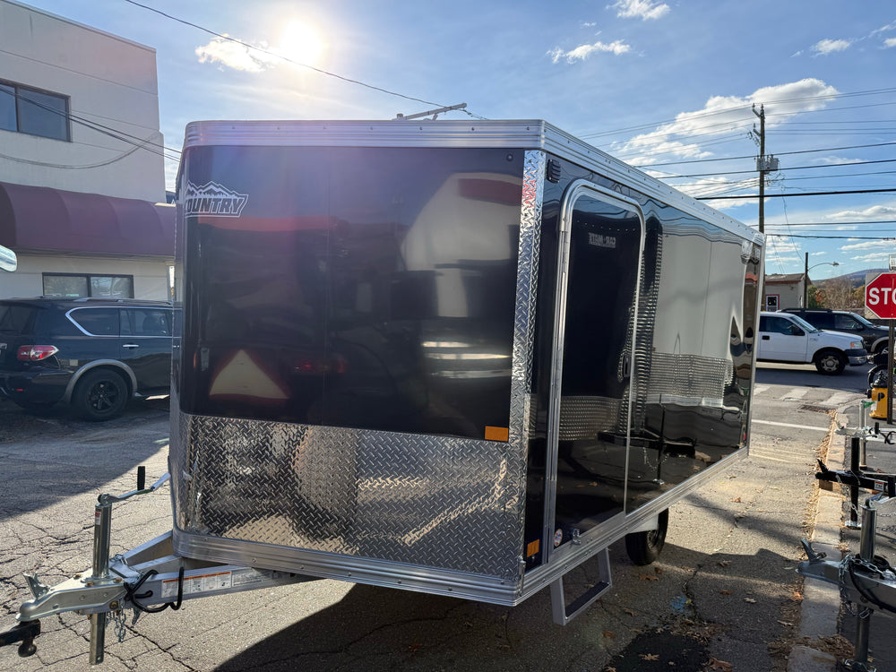 101"X12' Crossover 2.0 Multisport High Country Snowmobile Trailer Black