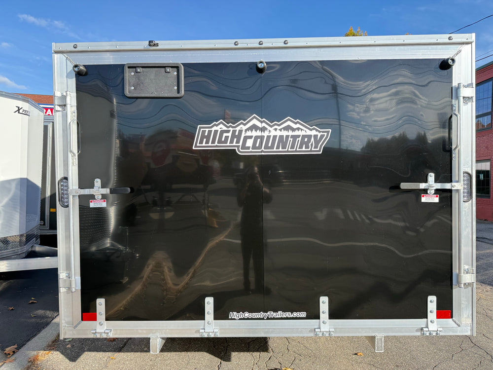101"X12' Crossover 2.0 Multisport High Country Snowmobile Trailer Black