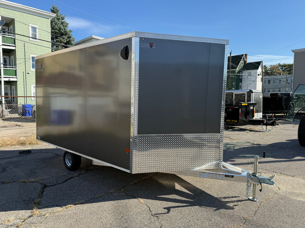 101"X12' Multi-Sport Durabull Snowmobile Trailer Charcoal 10" Extra Height