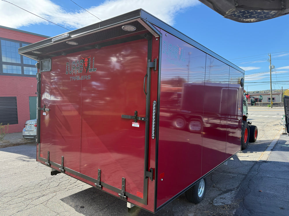 101"X12' Multi-Sport Durabull Snowmobile Trailer Indigo Blue Black-Out Loading Lights Extra Height