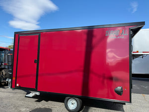 101"X12' Multi-Sport Durabull Snowmobile Trailer Brandi-Wine Black-Out Loading Lights DuraBull Trailers