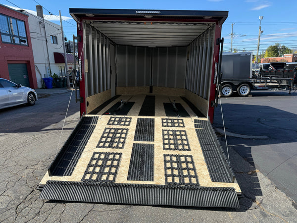 101"X12' Multi-Sport Durabull Snowmobile Trailer Brandi-Wine Black-Out Loading Lights DuraBull Trailers
